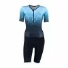 Sailfish Aerosuit Perform Trisuit Korte Mouw Blauw Dames -Goedkope Sport Glans Winkel sailfish trisuits dames aerosuit perform blue 01