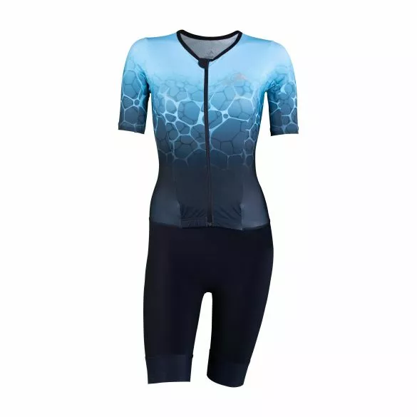 Sailfish Aerosuit Perform Trisuit Korte Mouw Blauw Dames 3 Sailfish Aerosuit Perform Trisuit Korte Mouw Blauw Dames