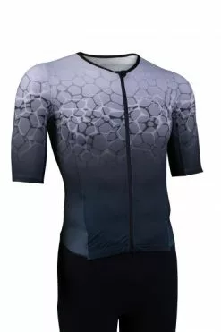 Sailfish Aerosuit Perform Trisuit Korte Mouw Grijs Heren -Goedkope Sport Glans Winkel sailfish trisuits heren aerosuit perform antraciet 03