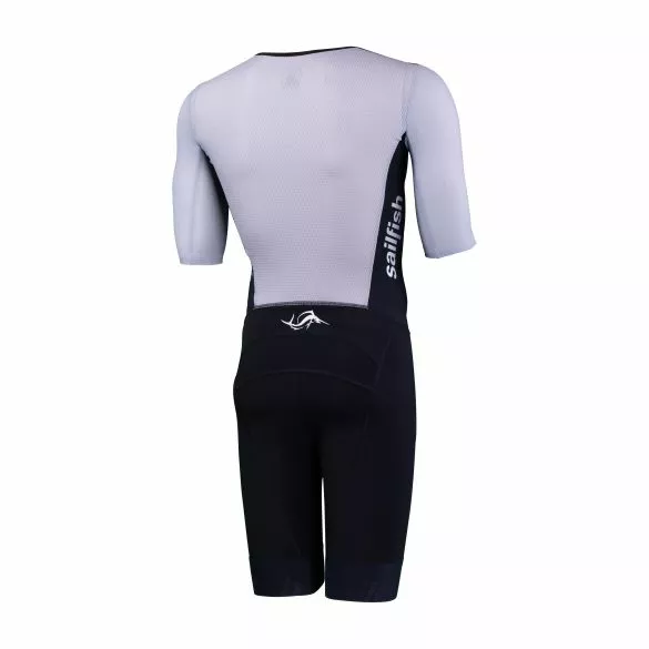 Sailfish Aerosuit Perform Trisuit Korte Mouw Zwart Heren 4 Sailfish Aerosuit Perform Trisuit Korte Mouw Zwart Heren - Afbeelding 2