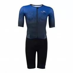 Sailfish Aerosuit Perform Trisuit Korte Mouw Blauw Heren