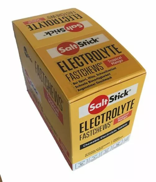 Saltstick Fastchews Treetje Tropical Mango 12 X 10 Stuks 3 Saltstick Fastchews Treetje Tropical Mango 12 X 10 Stuks