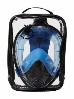 Sea Turtle Flex Deluxe Full Face Snorkelmasker Zwart/blauw -Goedkope Sport Glans Winkel sea turtle flex deluxe blk blue 4
