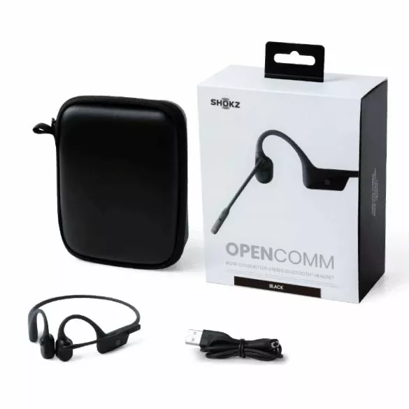 Shokz OpenComm Hoofdtelefoon Zwart 8 Shokz OpenComm Hoofdtelefoon Zwart - Afbeelding 6