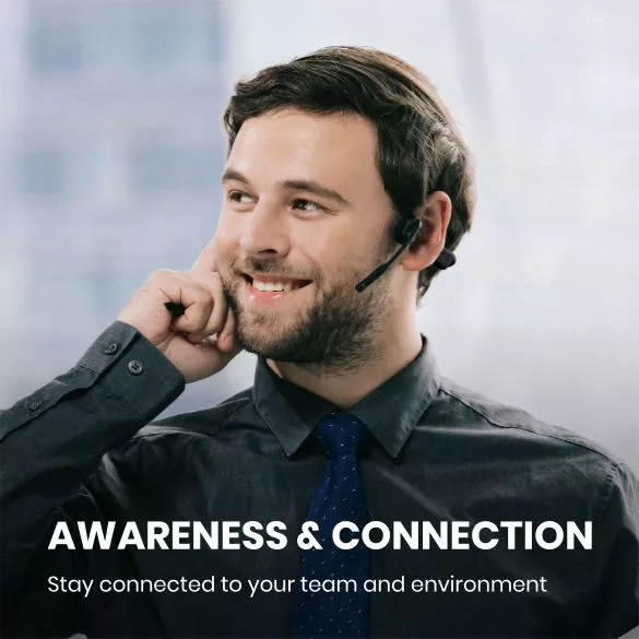 Shokz OpenComm Hoofdtelefoon Zwart 11 Shokz OpenComm Hoofdtelefoon Zwart - Afbeelding 9