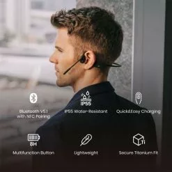 Shokz OpenComm Hoofdtelefoon Zwart 14 Shokz OpenComm Hoofdtelefoon Zwart -Goedkope Sport Glans Winkel shokz koptelefoon opencomm c102bk 14