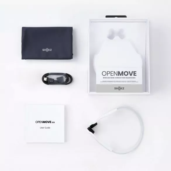 Shokz OpenMove Hoofdtelefoon Wit 9 Shokz OpenMove Hoofdtelefoon Wit - Afbeelding 7