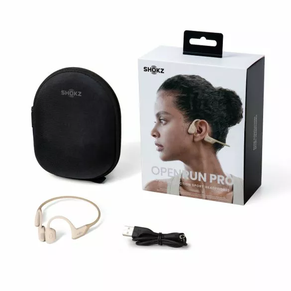 Shokz OpenRun Pro Hoofdtelefoon Beige 8 Shokz OpenRun Pro Hoofdtelefoon Beige - Afbeelding 6
