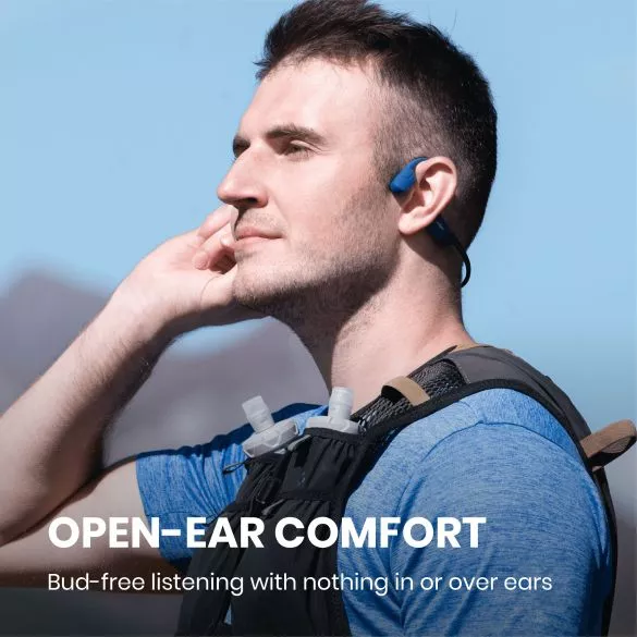 Shokz OpenRun Hoofdtelefoon Blauw 10 Shokz OpenRun Hoofdtelefoon Blauw - Afbeelding 8