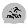Sailfish Siliconen Swimcap Zilver -Goedkope Sport Glans Winkel silicone cap silver 001