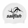 Sailfish Siliconen Swimcap Wit -Goedkope Sport Glans Winkel silicone cap white 001