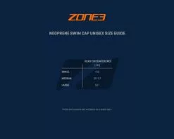 Zone3 Neopreen Strapless Swim Cap -Goedkope Sport Glans Winkel sizing guides neoprene swim cap 3