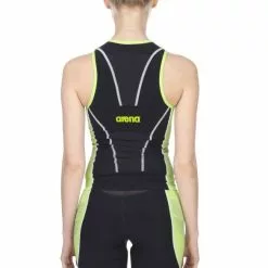 Arena ST Mouwloos Tri Top Zwart/groen Dames -Goedkope Sport Glans Winkel st tritop w bl gr 3