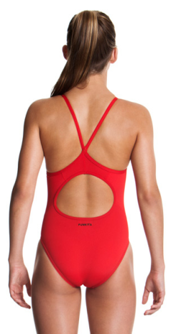 Funkita Still Rood Diamond Back Badpak Meisjes -Goedkope Sport Glans Winkel still red 1