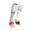 Compressport Full Socks Run Compressiesokken Wit -Goedkope Sport Glans Winkel su00004b white