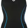 Arena Resistor Badpak Zwart/blauw Dames