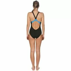 Arena Resistor Badpak Zwart/blauw Dames -Goedkope Sport Glans Winkel training resistor blk blue 3