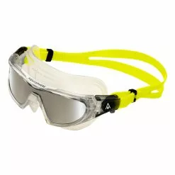 Aqua Sphere Vista Pro Titanium Spiegellens Lens Zwembril Geel -Goedkope Sport Glans Winkel vista pro ms559007lms clearlens yellow lms 01 left