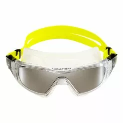 Aqua Sphere Vista Pro Titanium Spiegellens Lens Zwembril Geel -Goedkope Sport Glans Winkel vista pro ms559007lms clearlens yellow lms 02 front