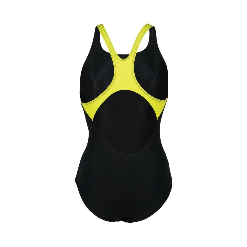Arena Swim Pro Back Badpak Zwart/groen Dames 4 Arena Swim Pro Back Badpak Zwart/groen Dames - Afbeelding 2