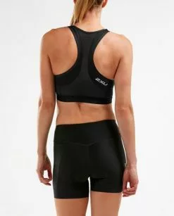 2XU Perform Tri Crop Zwart Dames -Goedkope Sport Glans Winkel wt5535a blk blk 001