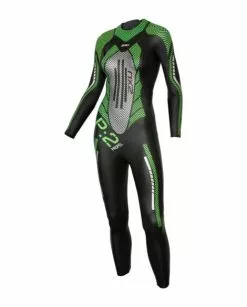 2XU P:2 Propel Lange Mouw Wetsuit Zwart/groen Dames