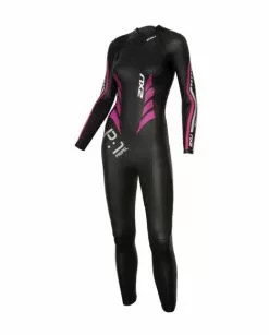 2XU P:1 Propel Lange Mouw Wetsuit Zwart/roze Dames