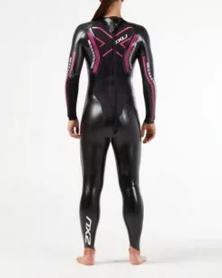 2XU P:1 Propel Lange Mouw Wetsuit Zwart/roze Dames -Goedkope Sport Glans Winkel ww4994c blk ppk 003