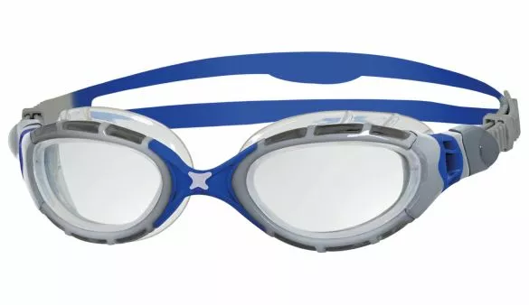 Zoggs Predator Flex 2.0 Zwembril Zilver/blauw 3 Zoggs Predator Flex 2.0 Zwembril Zilver/blauw