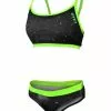 Zone3 Cosmic Bikini Zwart/geel Dames -Goedkope Sport Glans Winkel zone3 cosmic bikini zwart geel dames