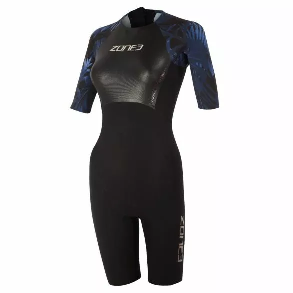 Zone3 Tropical Palm Swimskin Korte Mouw Dames 3 Zone3 Tropical Palm Swimskin Korte Mouw Dames
