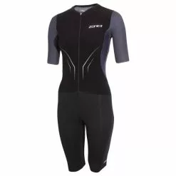 Zone3 Aeroforce X Korte Mouw Trisuit Zwart/grijs Dames