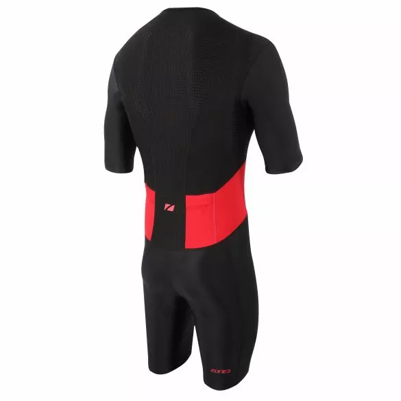 Zone3 Activate Trisuit Korte Mouw Zwart/rood Heren 4 Zone3 Activate Trisuit Korte Mouw Zwart/rood Heren - Afbeelding 2