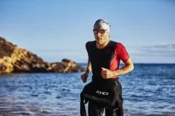 Zone3 Aquaflo Plus Korte Mouw Trisuit Zwart/rood Heren -Goedkope Sport Glans Winkel zone3 trisuits heren aquaflo plus short sleeve zwart rood ts20maqps101 011