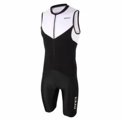 Zone3 Lava Long Distance Mouwloos Trisuit Zwart/wit Heren