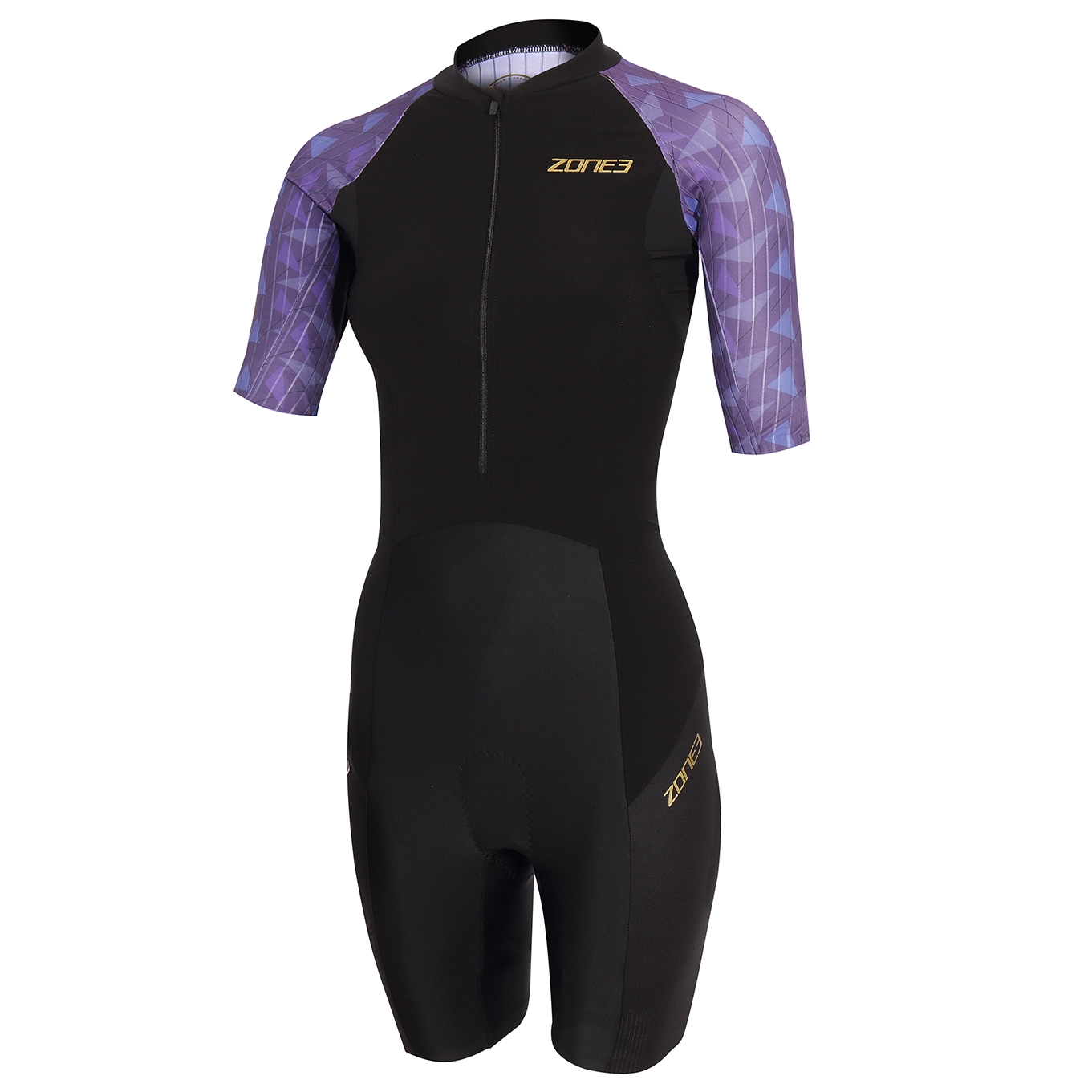 Zone3 Lava Korte Mouw Trisuit Grijs Dames 4 Zone3 Lava Korte Mouw Trisuit Grijs Dames - Afbeelding 2