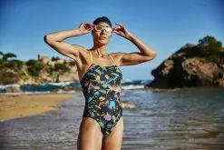 Zone3 Aztec 3.0 Strap Back Badpak Dames -Goedkope Sport Glans Winkel zone3 zwemkleding dames aztec 30 strap back costume sw20wasb140 011