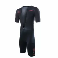 Zone3 Aeroforce X II Trisuit Korte Mouw Zwart Heren -Goedkope Sport Glans Winkel zts23mafs101 003