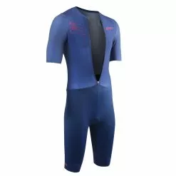 Zone3 Aeroforce X II Trisuit Korte Mouw Blauw Heren -Goedkope Sport Glans Winkel zts23mafs103 004