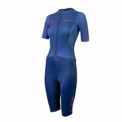 Zone3 Aeroforce X II Trisuit Korte Mouw Blauw Dames 10 Zone3 Aeroforce X II Trisuit Korte Mouw Blauw Dames -Goedkope Sport Glans Winkel zts23wafs103 002