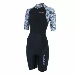 Zone3 Lava Korte Mouw Trisuit Grijs Dames